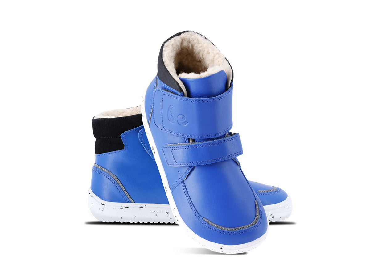 Be Lenka Zimowe buty dziecięce boso Panda 2.0 - niebiesko-białe