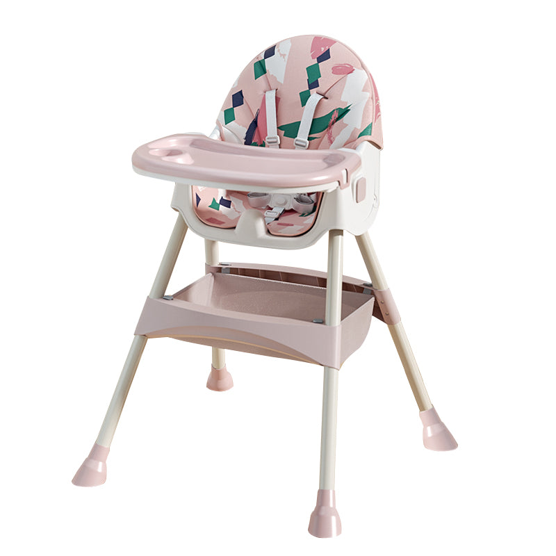 Dziecięce krzesełko do karmienia 2w1 Comfort - Różowy Ornament - rozpakowane