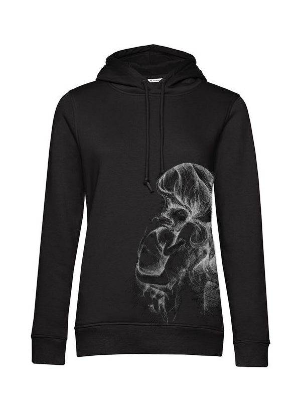 Bluza do karmienia Monkey Mum® czarna - kochająca mamusia
