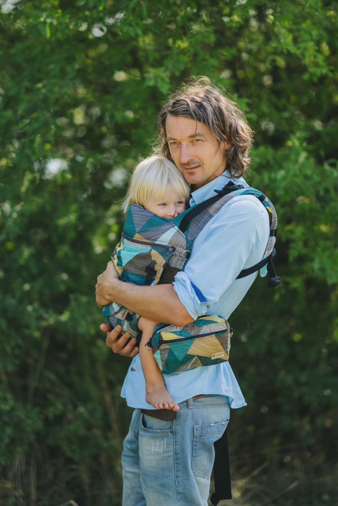 Monkey Mum® Ergonomiczne rosnące nosidło Carrie - Urok geometrii