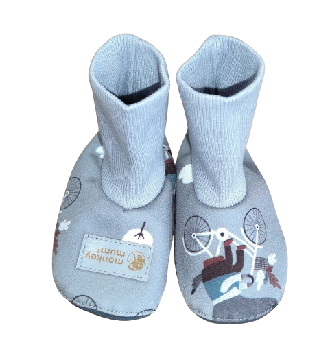 Monkey Mum® Softshellowe niechodki z membraną - Wilki na rowerze