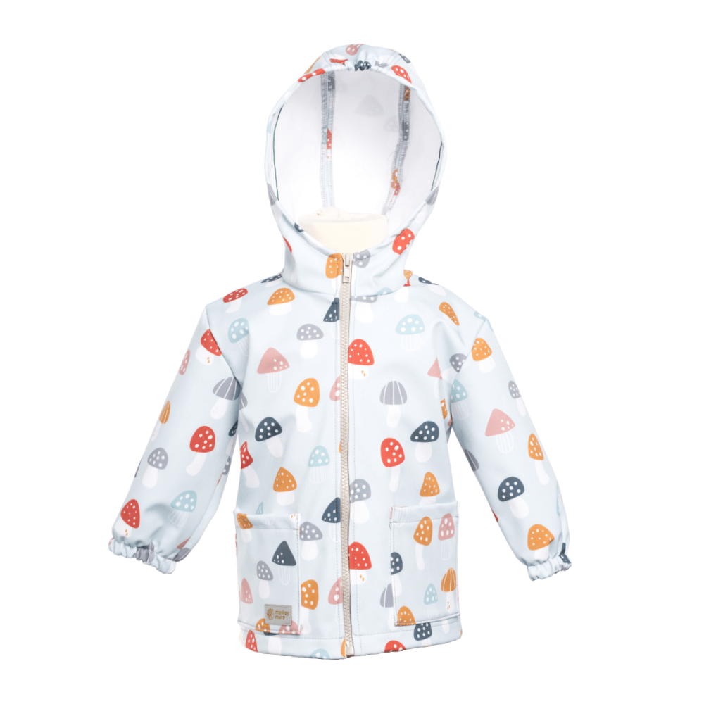 Dziecięca kurtka softshellowa z membraną Monkey Mum® - Kolorowe muchomory