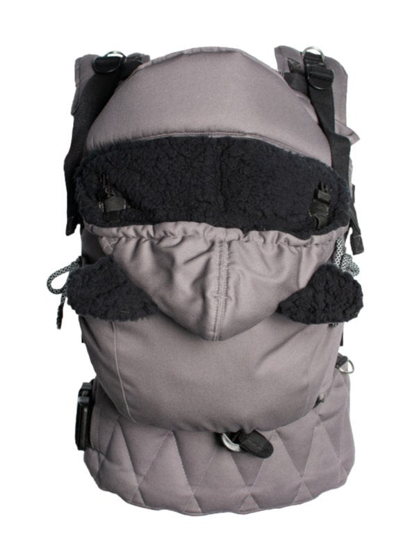 Monkey Mum® Ocieplany kaptur do nosidełka Carrie - Świeży wietrzyk