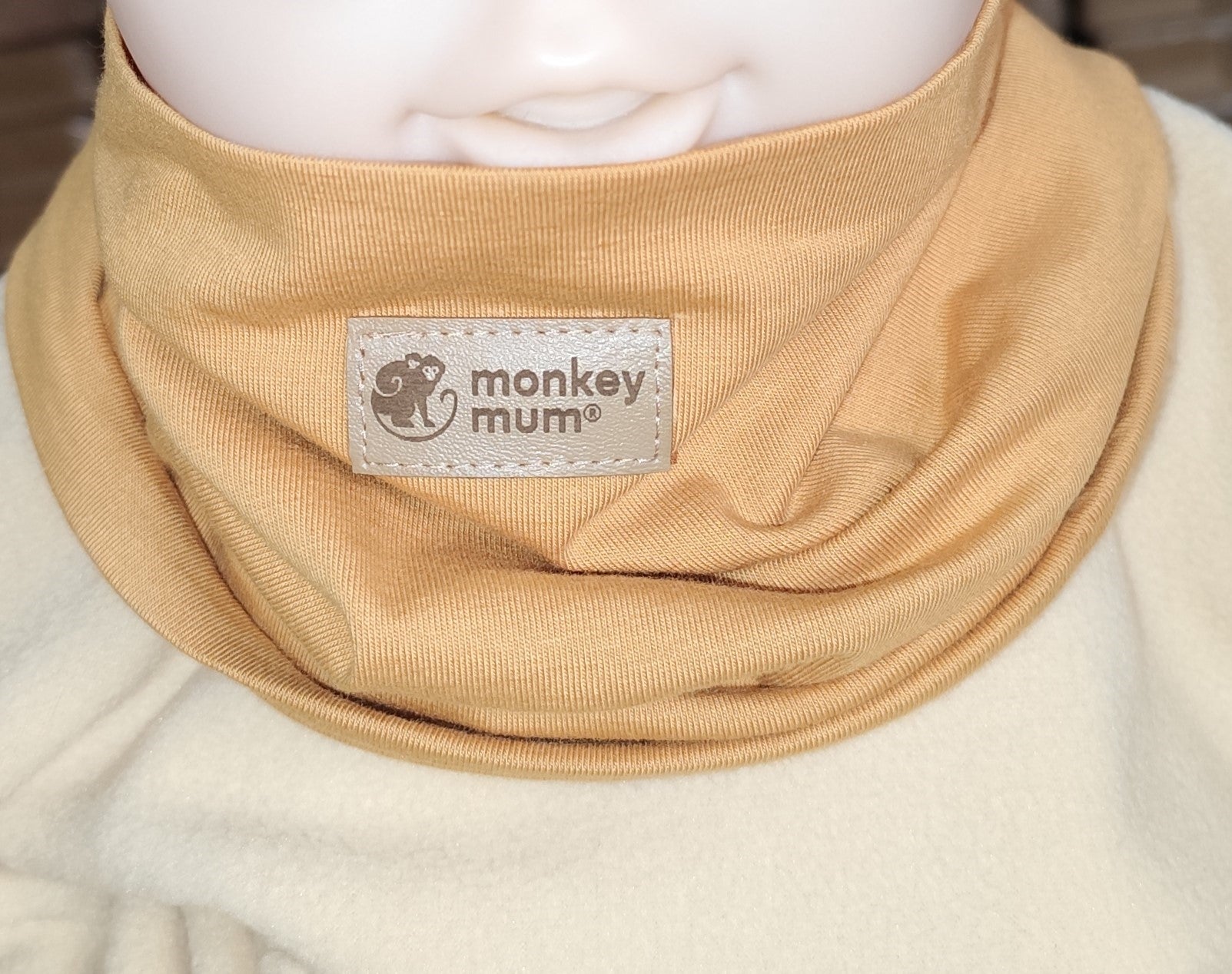 Komin Monkey Mum® - Musztardowy