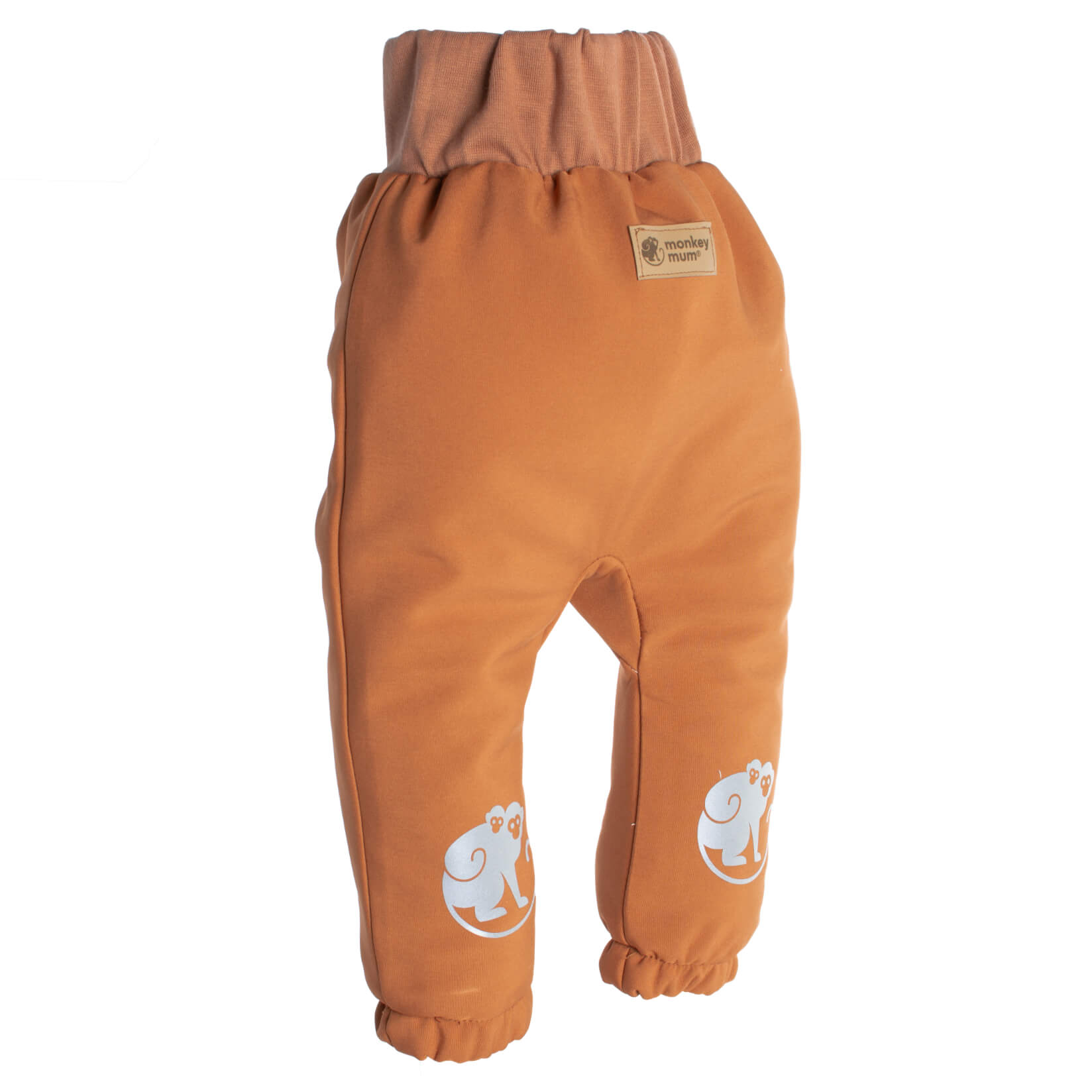 Dziecięce softshellowe spodnie z membraną Monkey Mum® - Jesienne liście