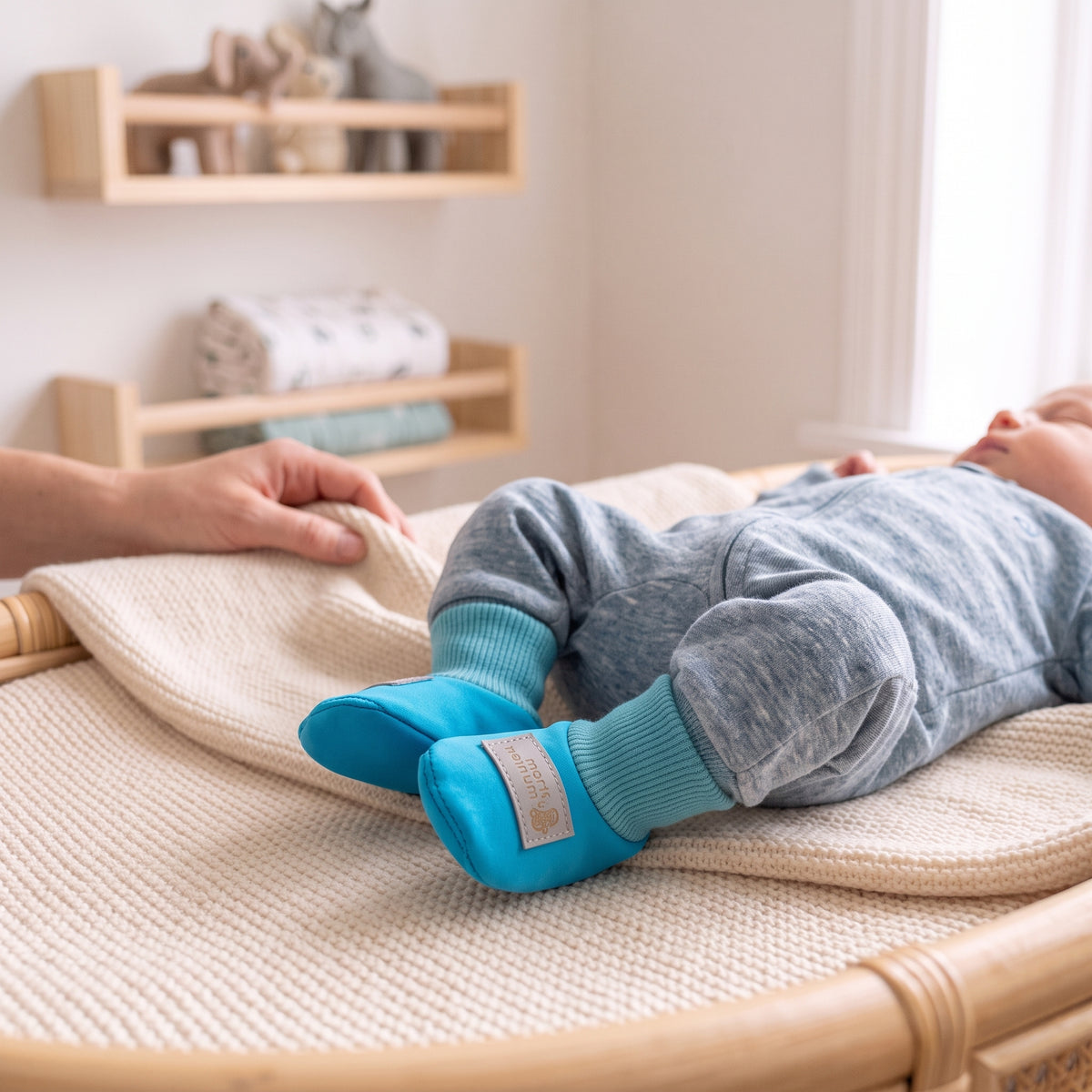 Monkey Mum® Softshellowe niechodki z membraną - Wesoła jaszczurka