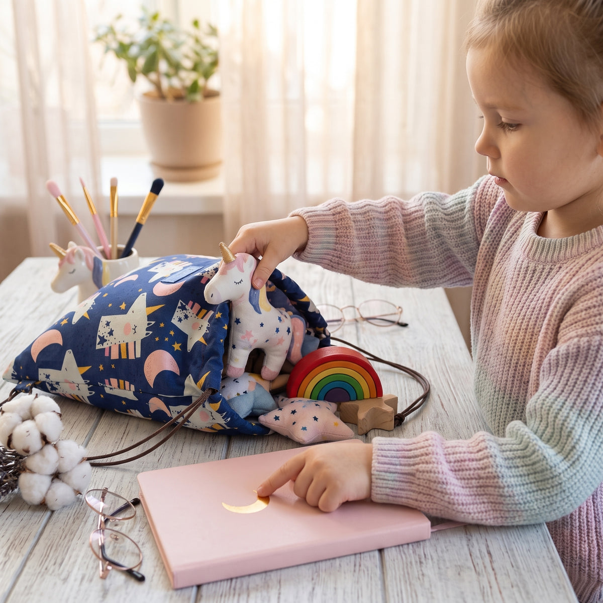 Worek materiałowy Monkey Mum® - Jednorożec