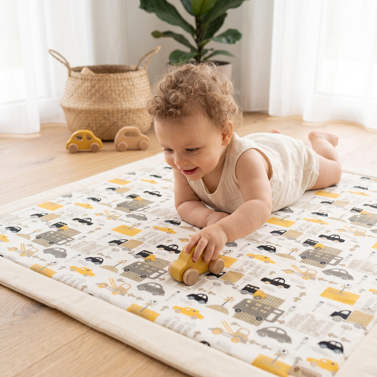 Mata do zabawy Monkey Mum® - Miejski transport