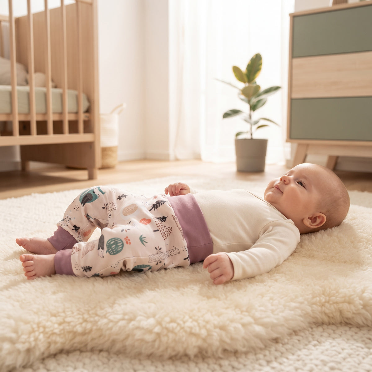 Dziecięce softshellowe spodnie z membraną Monkey Mum® - Dzienne zwierzątka