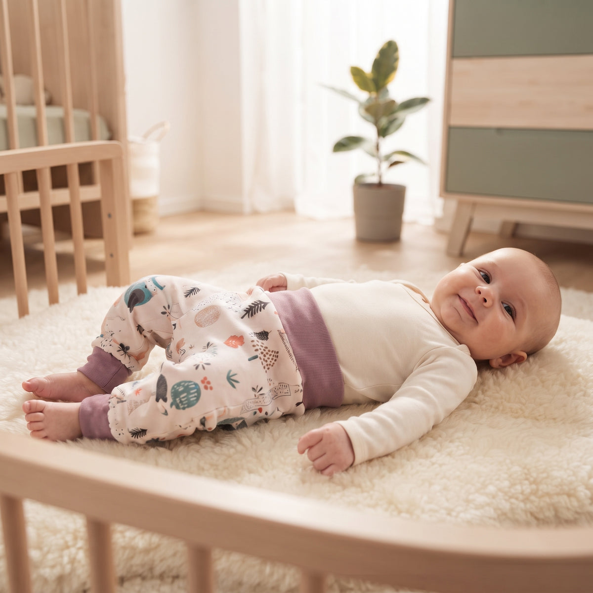 Dziecięce softshellowe spodnie z membraną Monkey Mum® - Dzienne zwierzątka