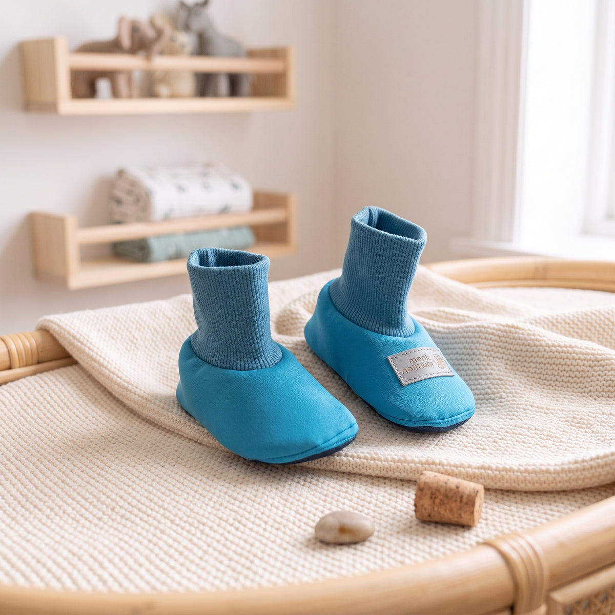 Monkey Mum® Softshellowe niechodki z membraną - Wesoła jaszczurka