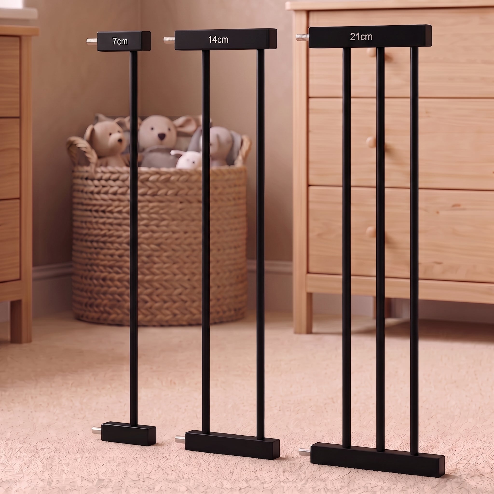 Przedłużenie do barierki bezpieczeństwa Monkey Mum® – czarne
