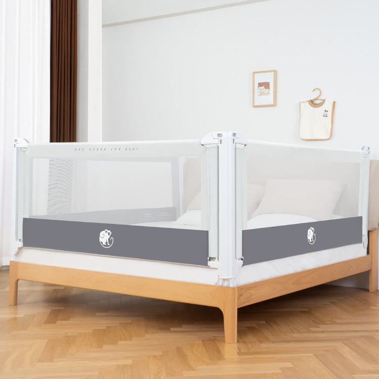 Barierka do łóżka Monkey Mum® Popular - jasnoszara - rozpakowana