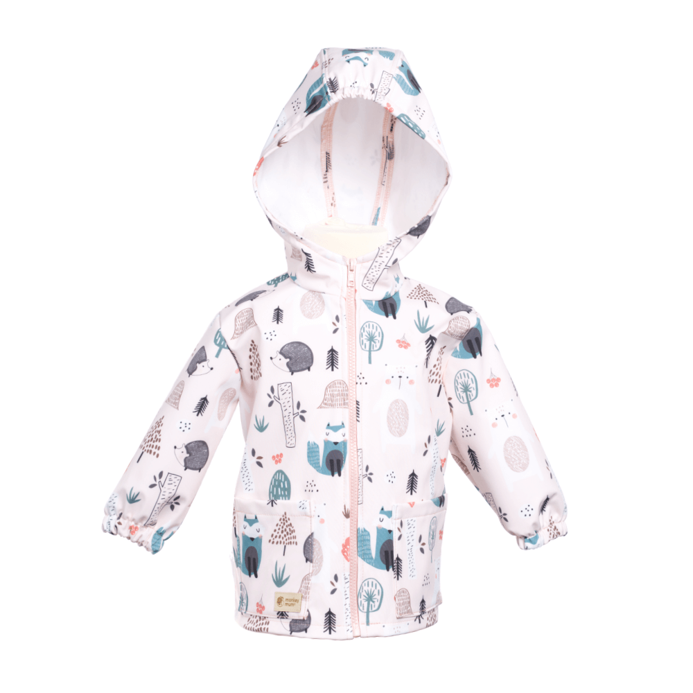 Dziecięca kurtka softshellowa z membraną Monkey Mum® - Codzienne zwierzątka