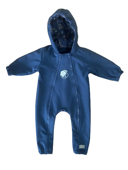 Monkey Mum® Kombinezon softshellowy z membraną –Niebo dinozaurów - rozm. 62/68, 74/80