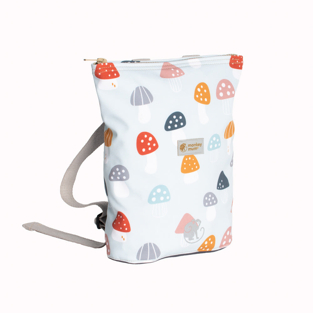 Dziecięcy plecaczek softshellowy Monkey Mum® - Kolorowe muchomory