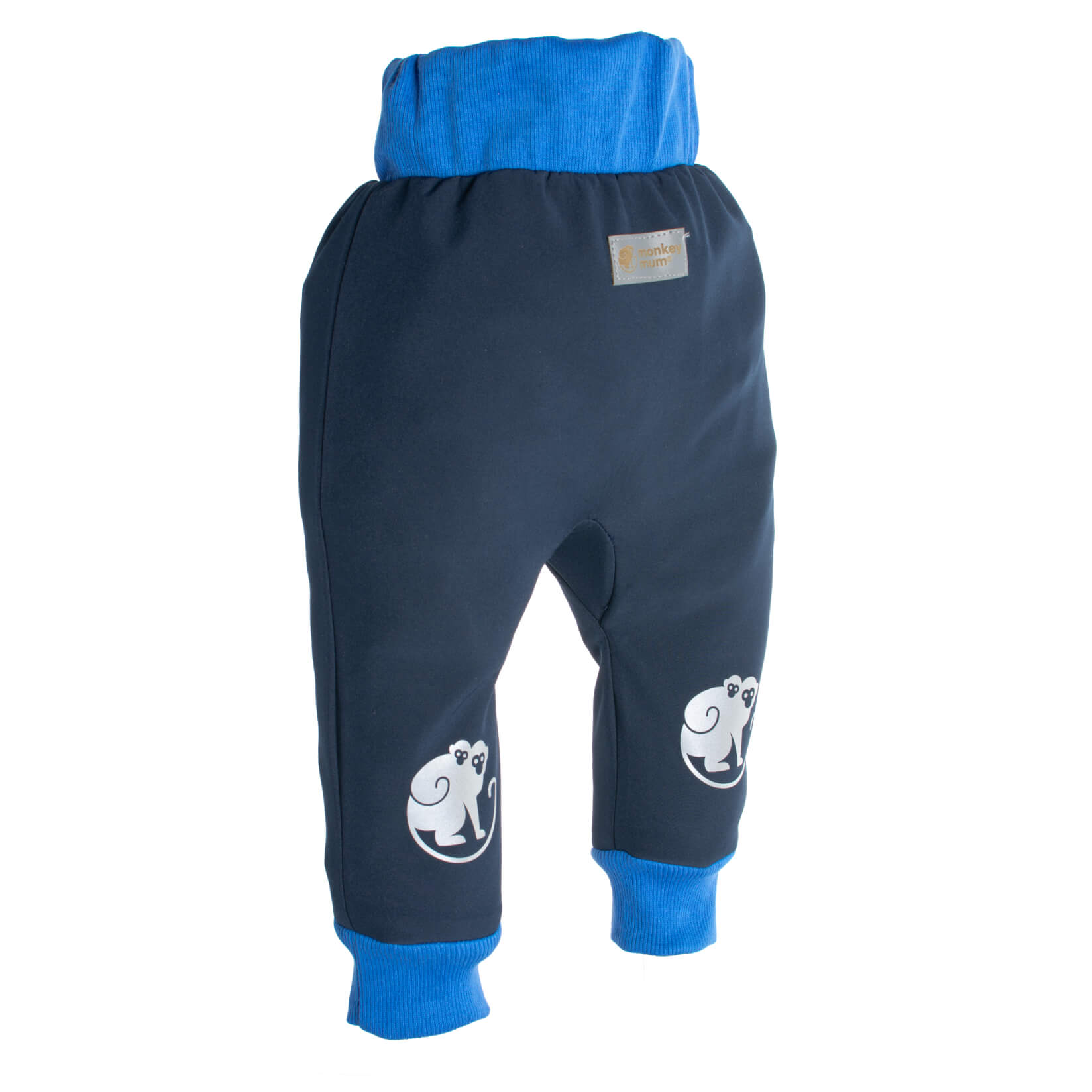 Dziecięce softshellowe spodnie z membraną Monkey Mum® - Nocne niebo