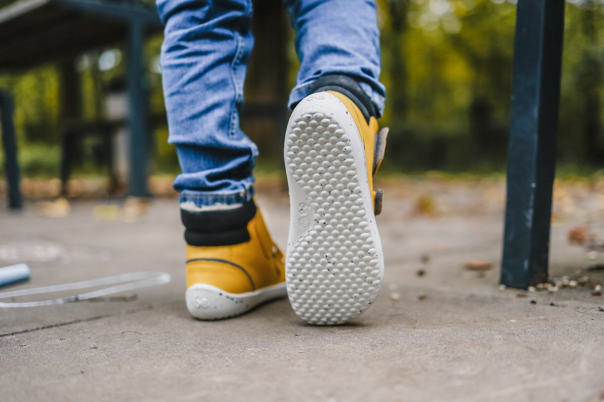 Be Lenka Zimowe buty dziecięce boso Panda 2.0 - Serowy Żółty