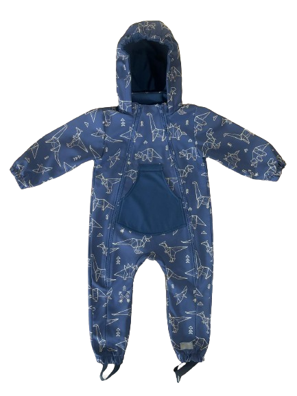 Monkey Mum® Kombinezon softshellowy z membraną – Gwiazdozbiór dinozaurów - rozm. 86/92