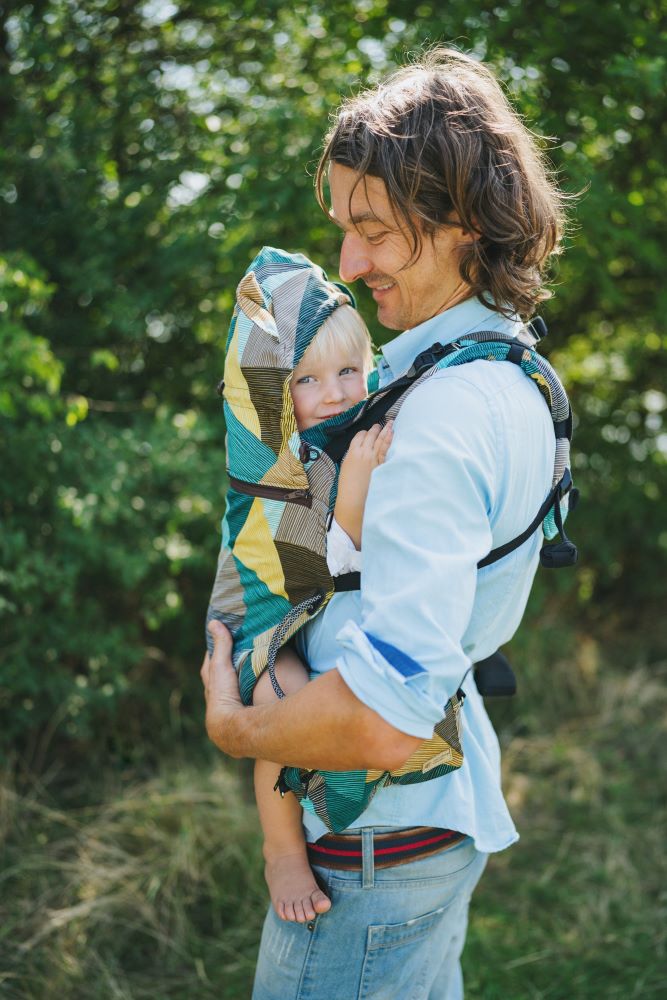 Monkey Mum® Ergonomiczne rosnące nosidło Carrie - Urok geometrii