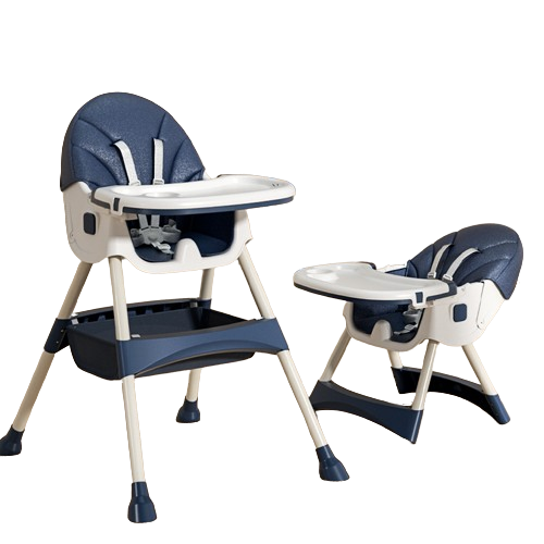 Dziecięce krzesełko do karmienia 2w1 Comfort - Niebieski - rozpakowane