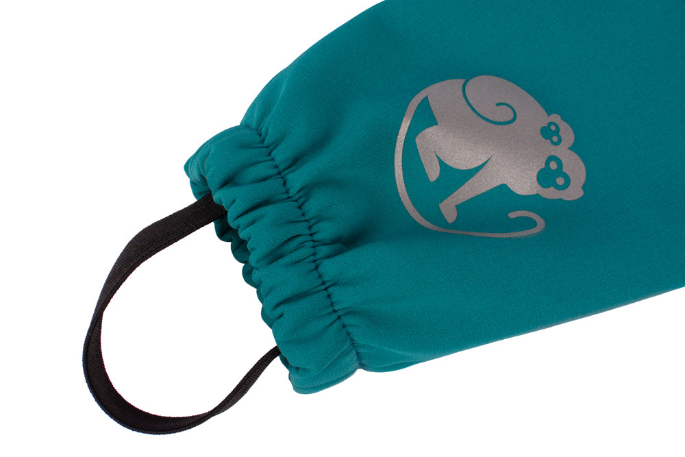 Dziecięce rosnące softshellowe spodnie z membraną Monkey Mum® - Wesoła jaszczurka
