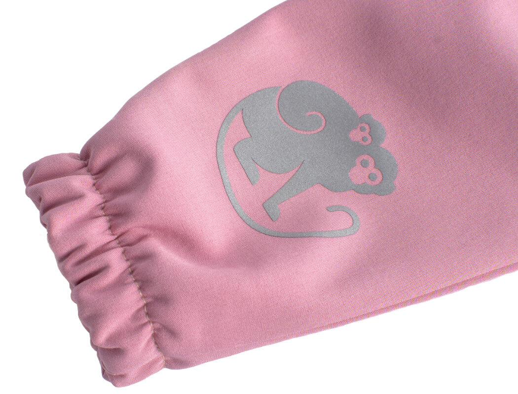 Dziecięce softshellowe spodnie z membraną Monkey Mum® - Cukrowa wata