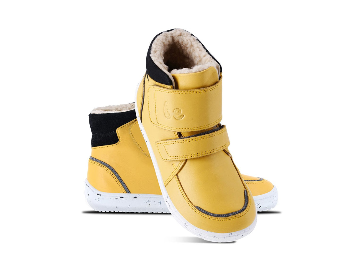 Be Lenka Zimowe buty dziecięce boso Panda 2.0 - Serowy Żółty