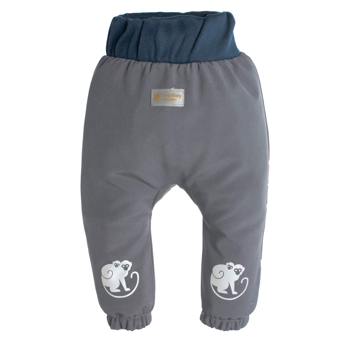 Dětské softshellové kalhoty s membránou Monkey Mum® - Tajuplný výlet