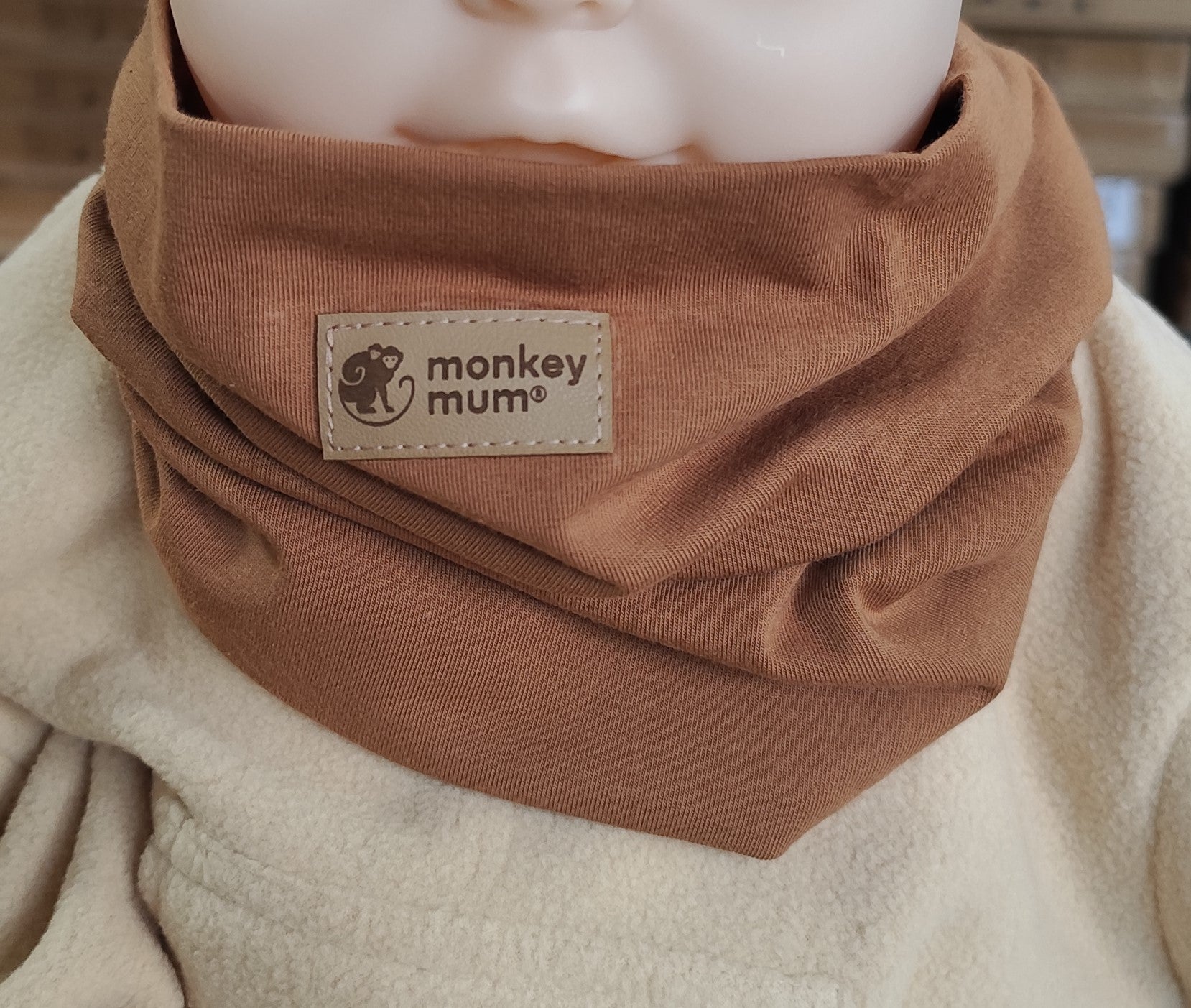 Komin Monkey Mum® - Jasnobrązowy