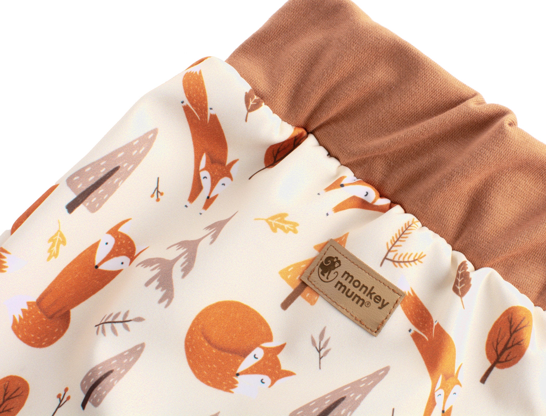 Dziecięce softshellowe spodnie z membraną Monkey Mum® - Lisie zabawy