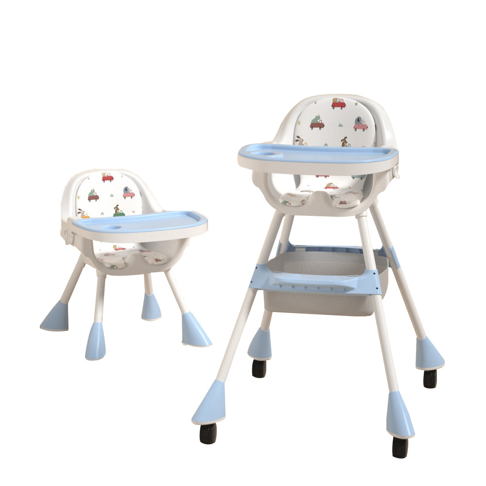 Dziecięce krzesełko do karmienia 2w1 Simple - Sky Blue