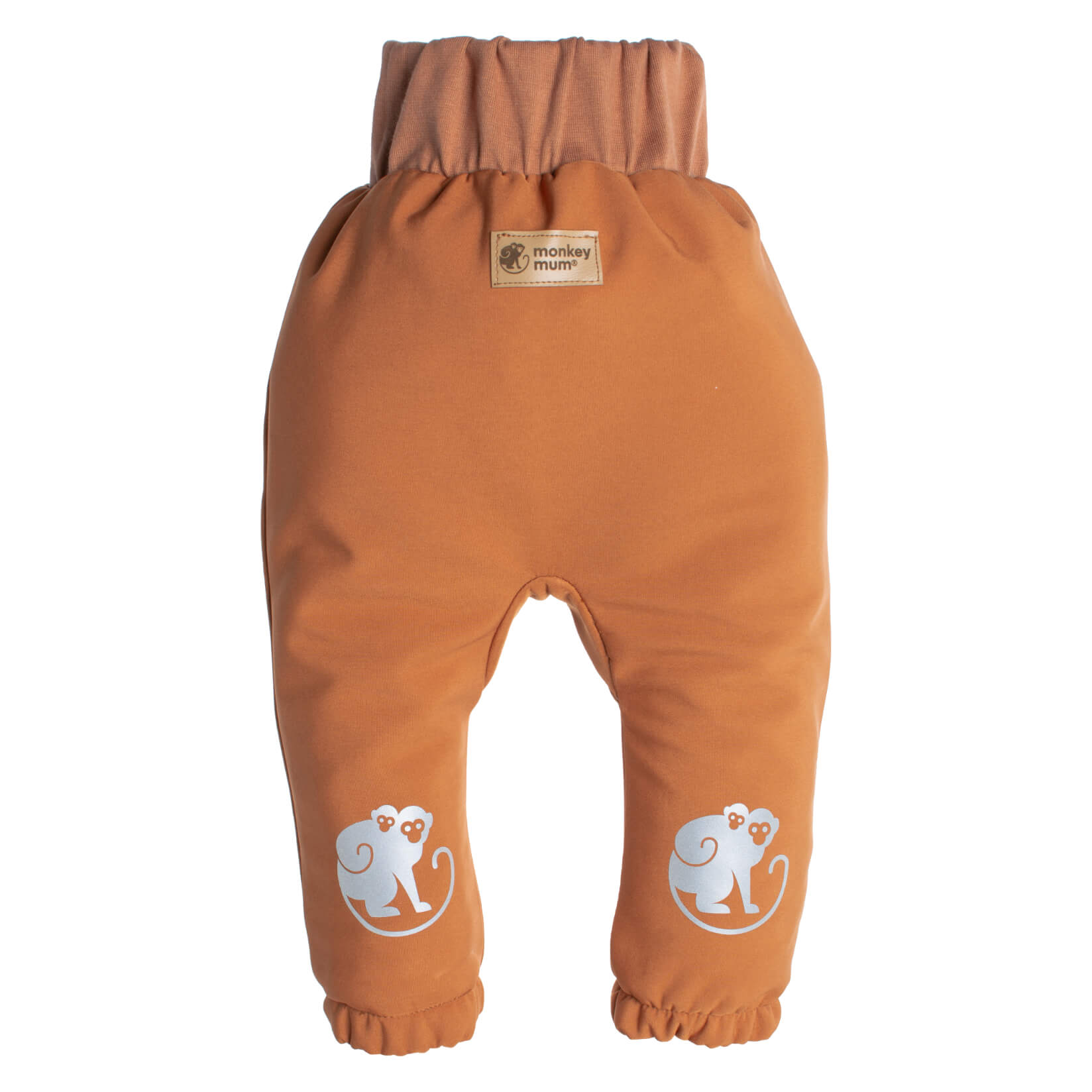 Dziecięce softshellowe spodnie z membraną Monkey Mum® - Jesienne liście