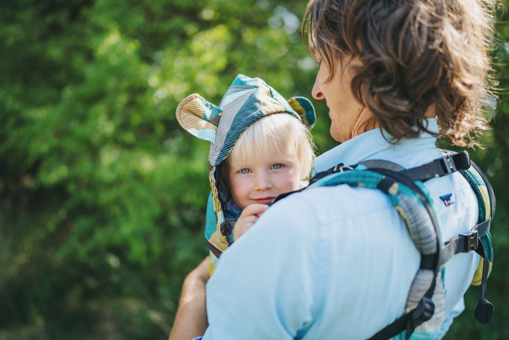 Monkey Mum® Ergonomiczne rosnące nosidło Carrie - Urok geometrii