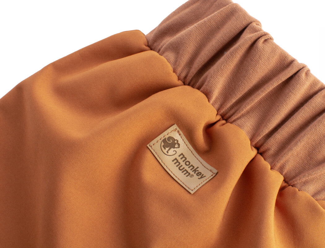 Dziecięce softshellowe spodnie z membraną Monkey Mum® - Jesienne liście