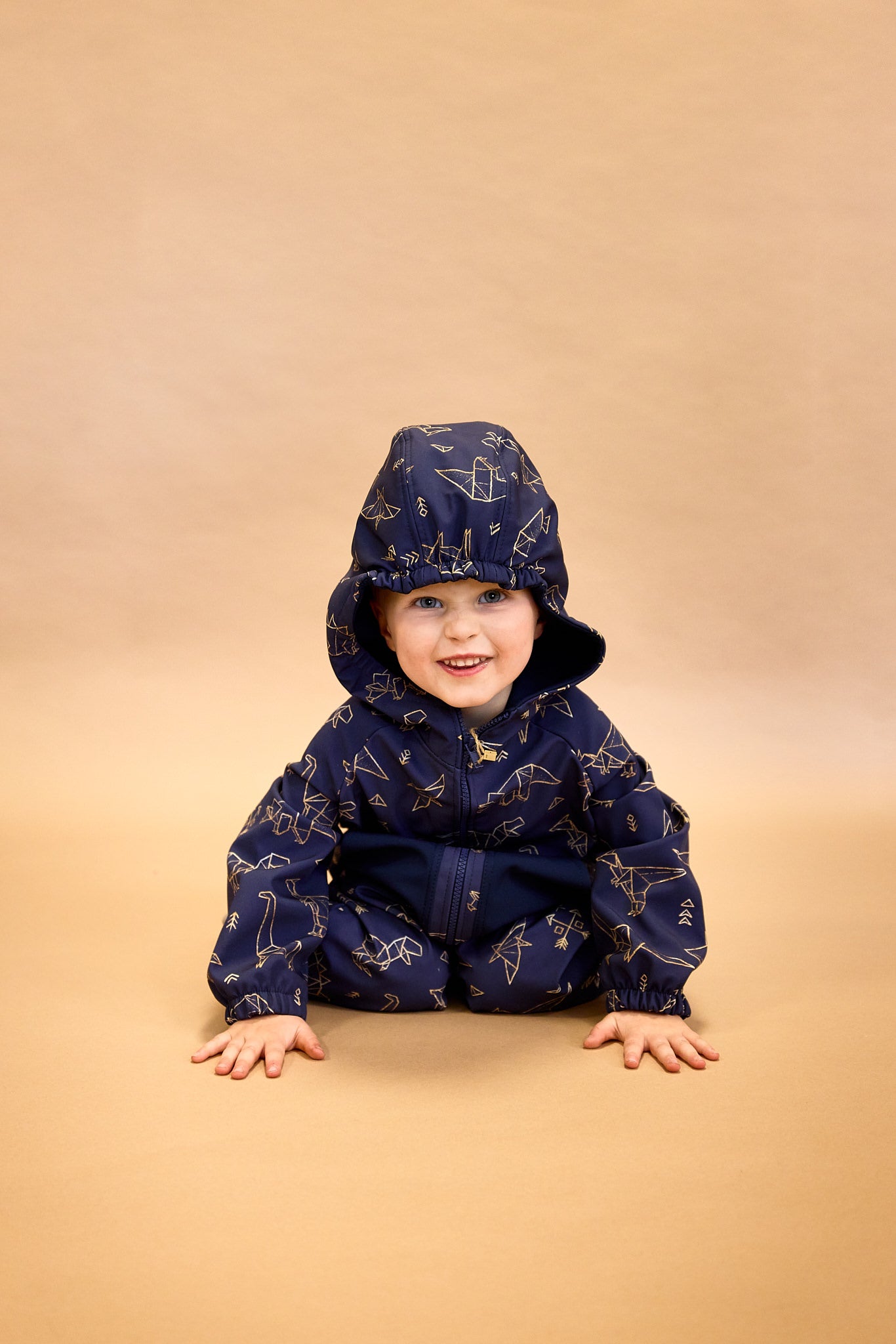 Monkey Mum® Kombinezon softshellowy z membraną – Nocne zwierzątka - roz. 98/104, 110/116