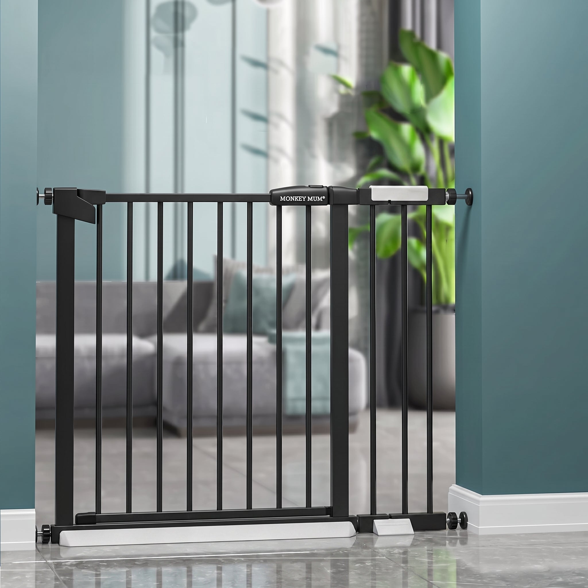 Barierka zabezpieczająca Monkey Mum® – Czarna