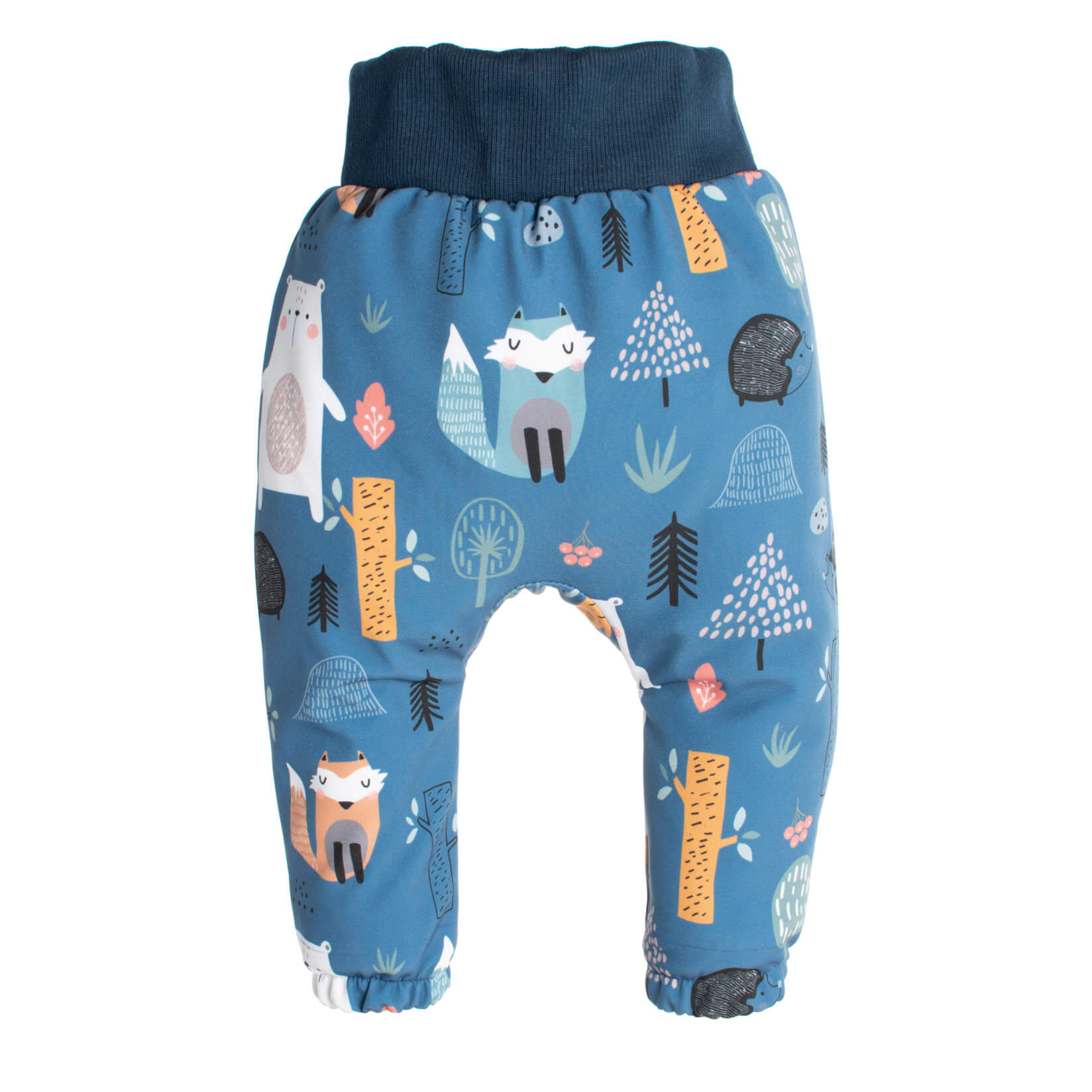 Dziecięce softshellowe spodnie z membraną Monkey Mum® - Nocne zwierzątka