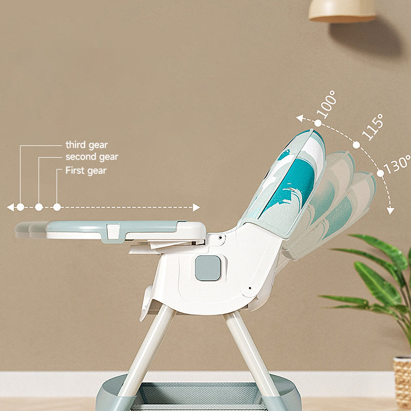 Dziecięce krzesełko do karmienia 2w1 Comfort - Zielony Ornament