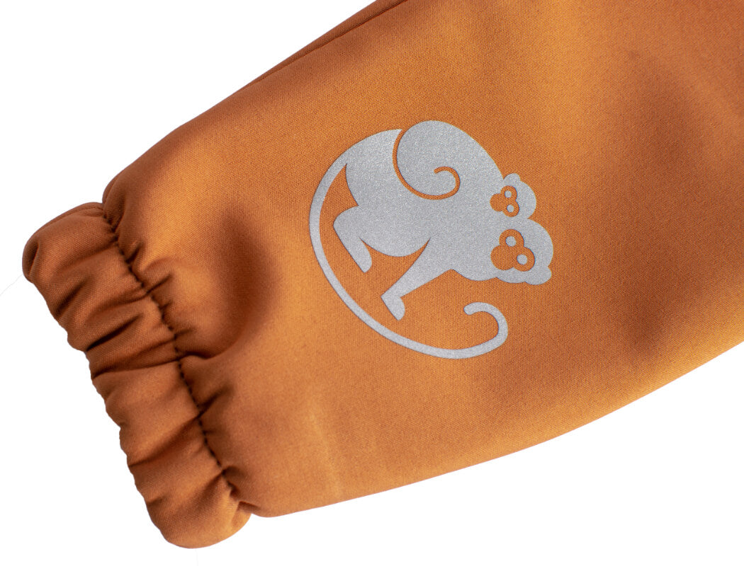 Dziecięce softshellowe spodnie z membraną Monkey Mum® - Jesienne liście