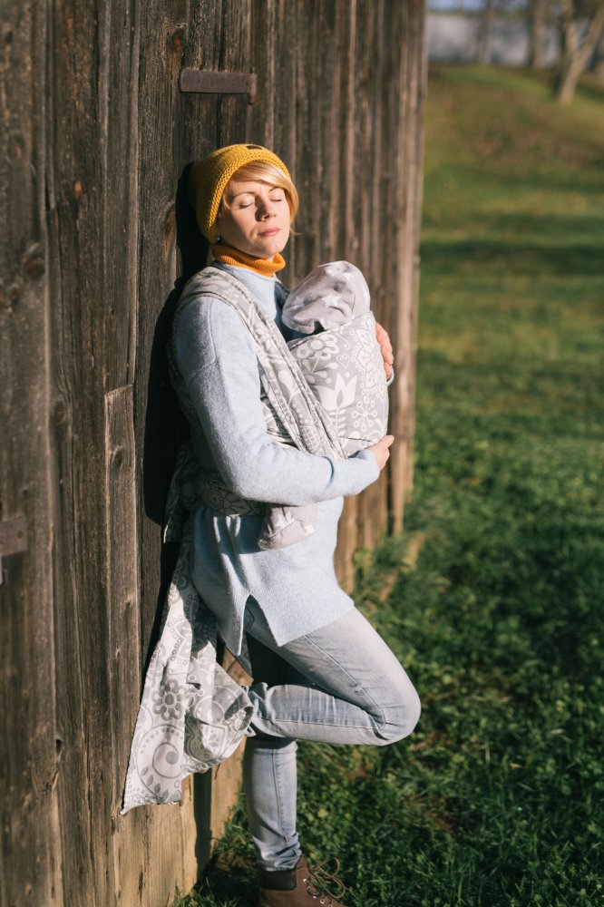 Szalik Be Lenka Folk - szary