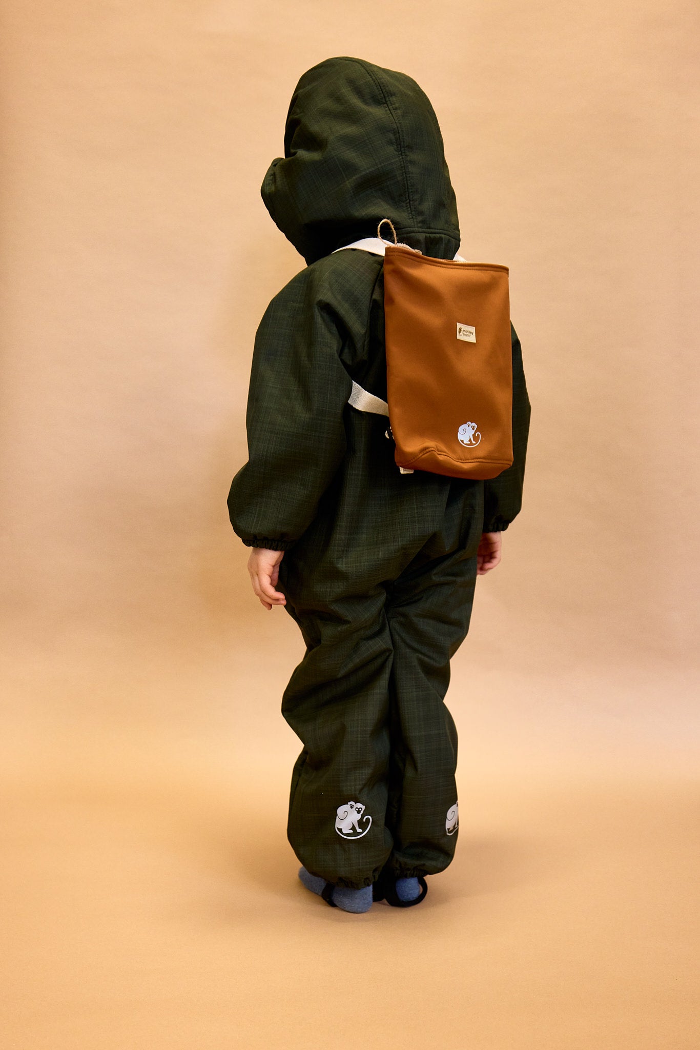 Dziecięcy plecaczek softshellowy Monkey Mum® - Dinozaurowa podróż