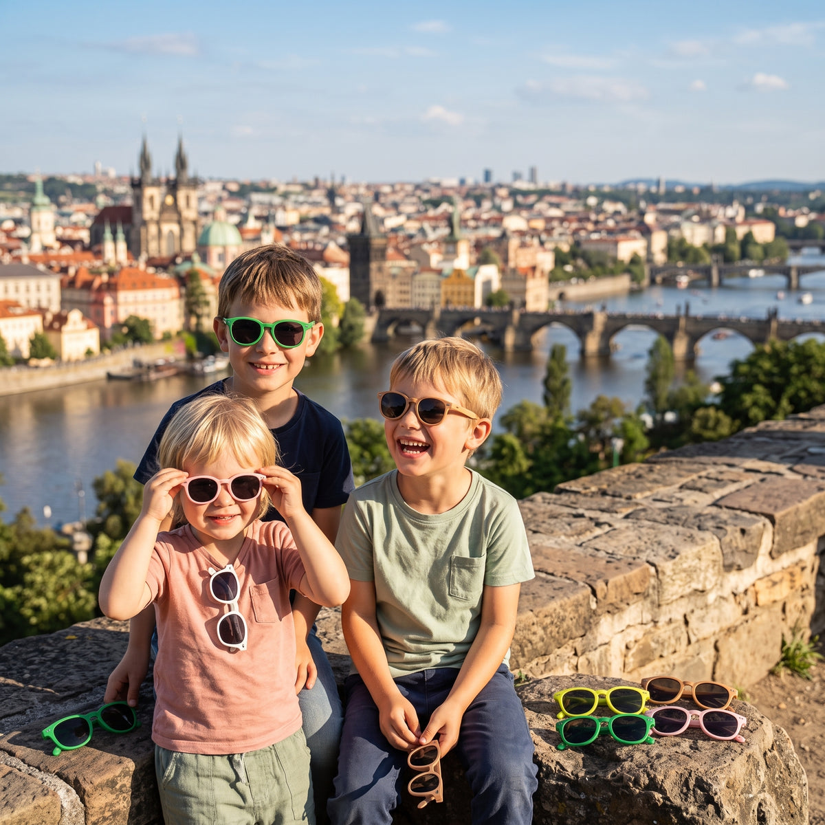 Dziecięce okulary przeciwsłoneczne Monkey Mum® - Tygrysia przenikliwość - więcej kolorów
