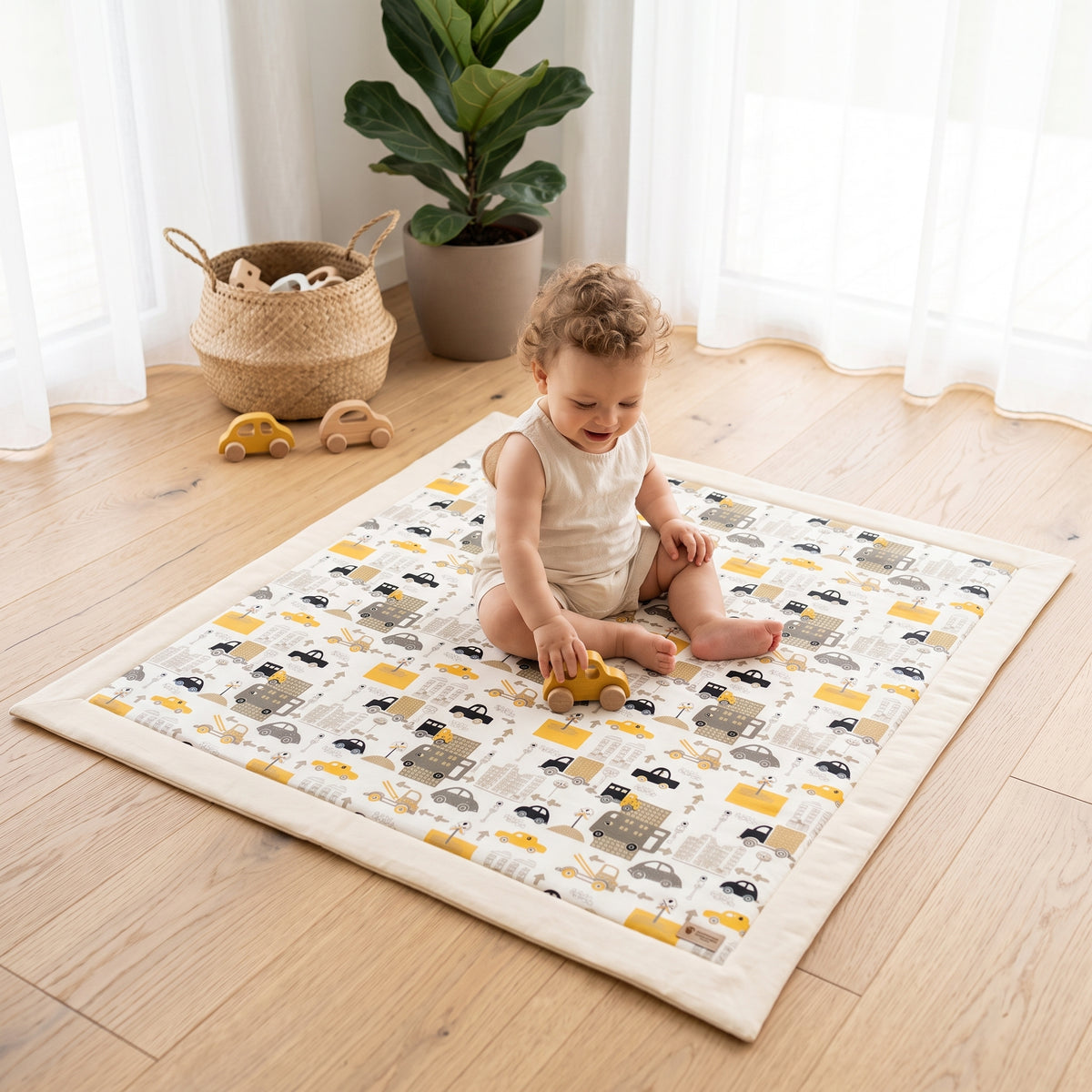 Mata do zabawy Monkey Mum® - Miejski transport