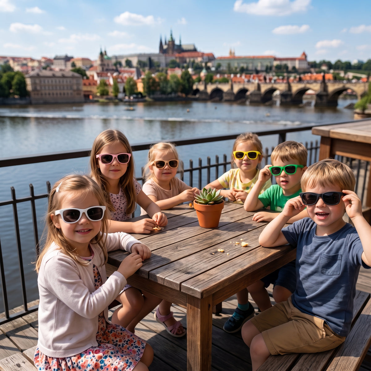 Dziecięce okulary przeciwsłoneczne Monkey Mum® - Żabie mruganie - więcej kolorów