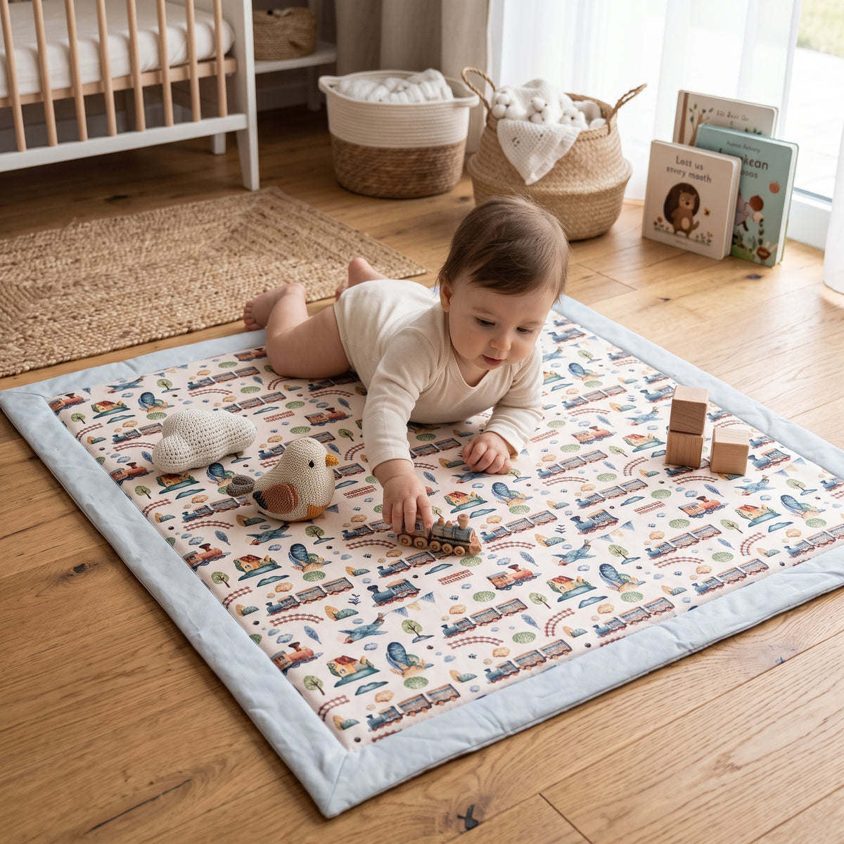 Mata do zabawy Monkey Mum® - Pociąg