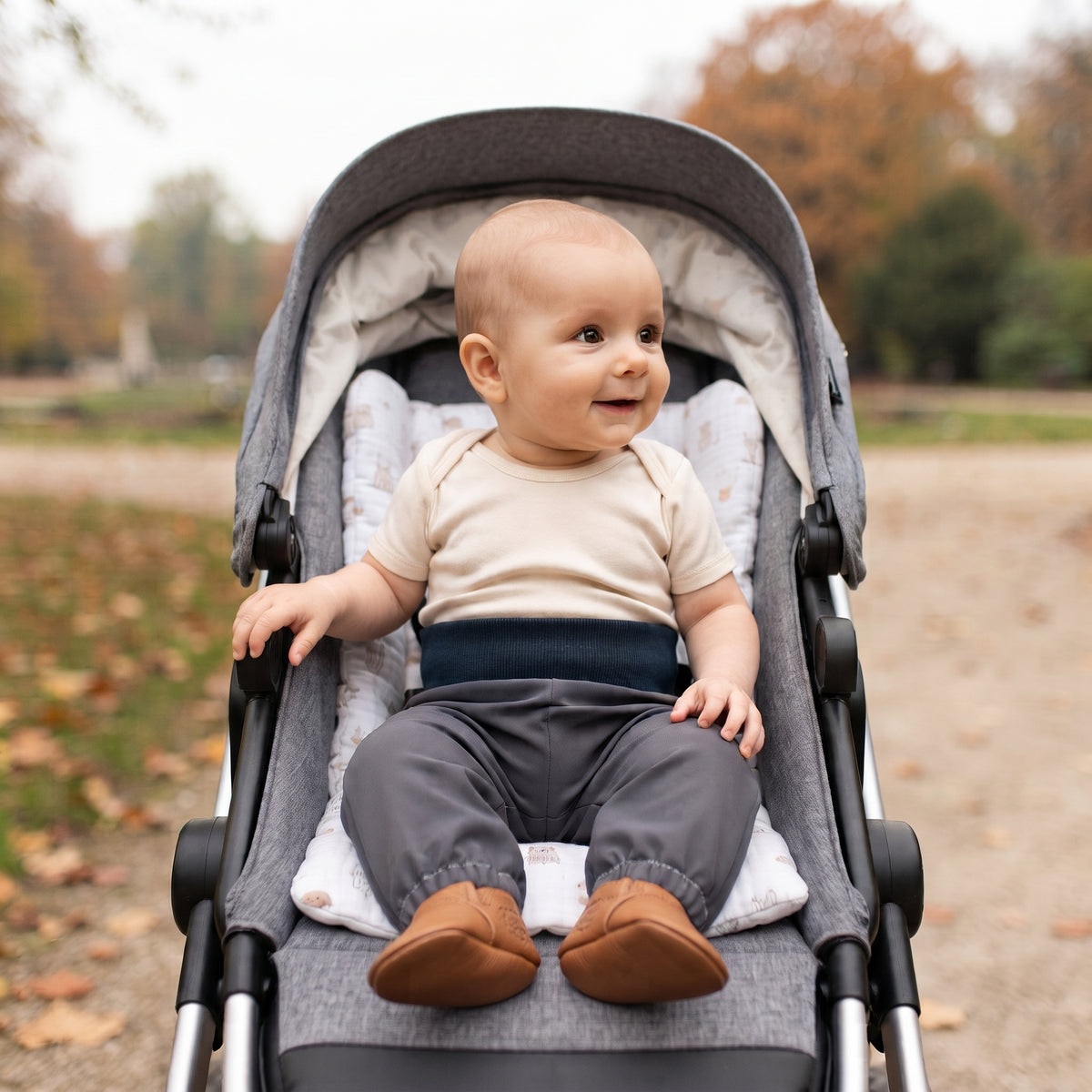 Dziecięce softshellowe spodnie z membraną Monkey Mum® - Tajemnicza wycieczka