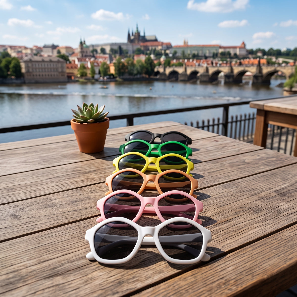 Dziecięce okulary przeciwsłoneczne Monkey Mum® - Pandy spojrzenie - więcej kolorów