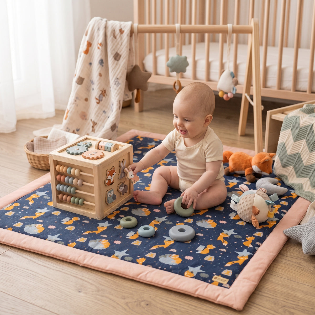 Mata do zabawy Monkey Mum® - Gwiezdne zwierzątka