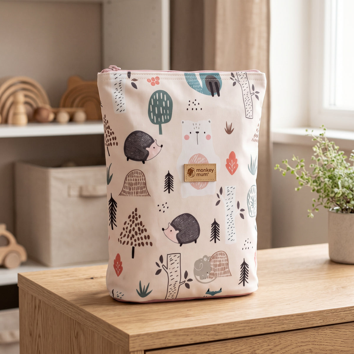 Dziecięcy plecaczek softshellowy Monkey Mum® - Codzienne zwierzątka
